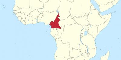 Carte du Cameroun en afrique de l'ouest