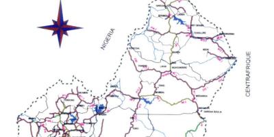 Carte du Cameroun route