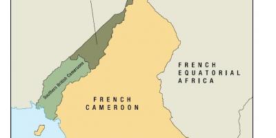 Carte de uno état du Cameroun